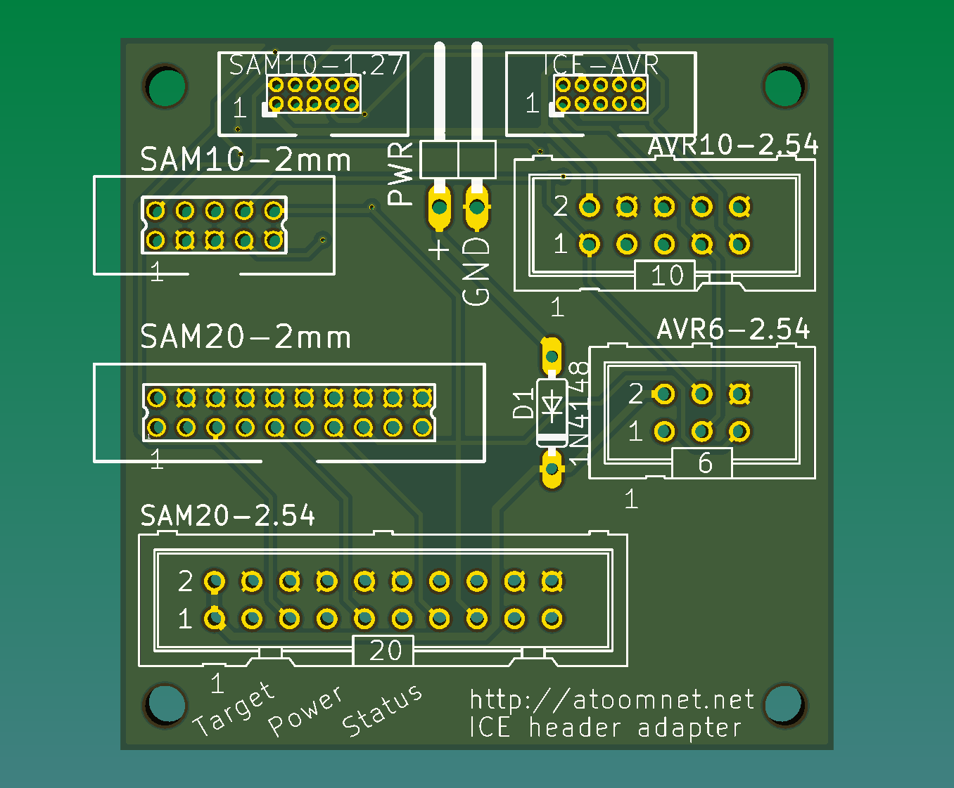 GitHub bobc/AtmelICEHeaderAdapter Atmel ICE header adapter from
